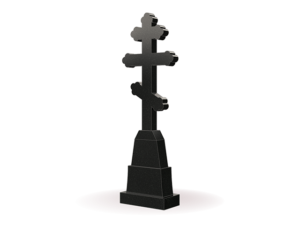 вертикальный памятник с крестом