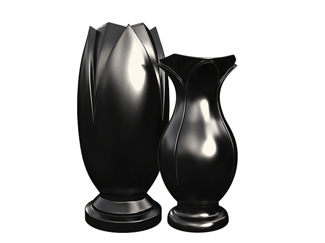 набор из двух гранитных ваз